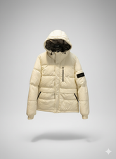 Bershka Puffer Jacket – Off White