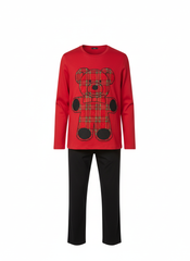 Tezenis  Pajama Set - Red & Black