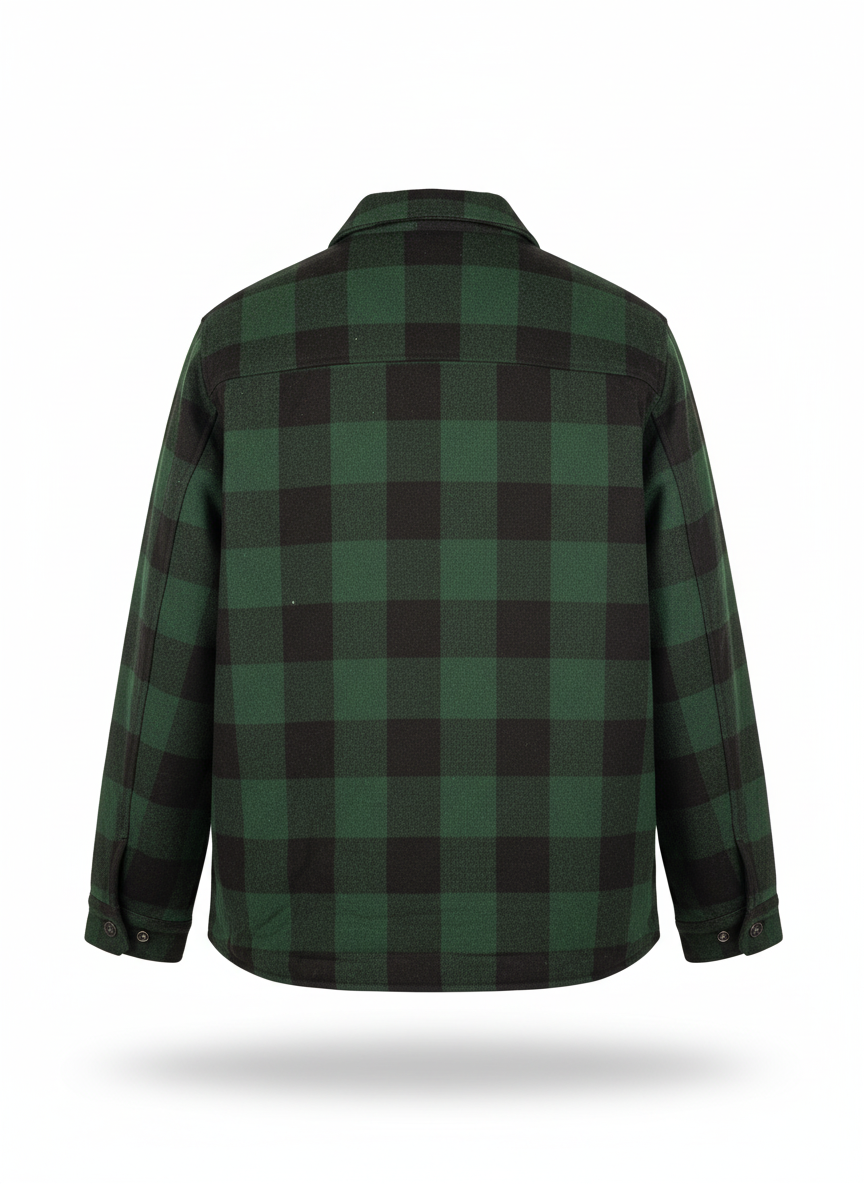 G.H. Bass. Green Checked Jacket