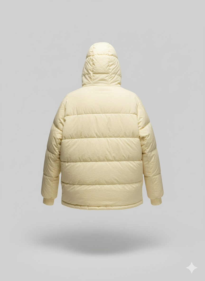 Bershka Puffer Jacket – Off White