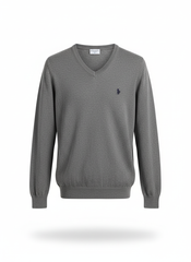 Polo Ralph Lauren V-Neck Knitwear – Grey